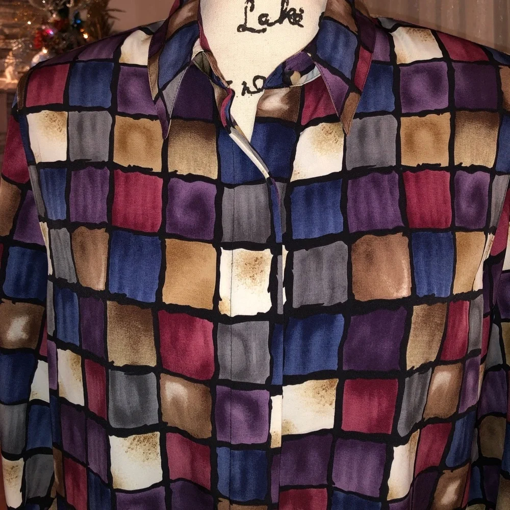 Alfred dunner button down shirt size 12